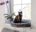 KERBL legowisko łóżko leżanka dla kota psa na parapet okna na okno 55 cm
