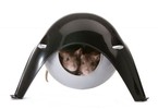 SAVIC Sputnik XL domek plastikowy szczura gryzoni czarno-szary zawieszany