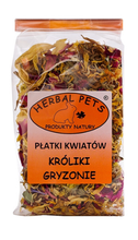 HERBAL PETS Płatki kwiatów przysmak królika kawii szynszyli świnki gryzoni