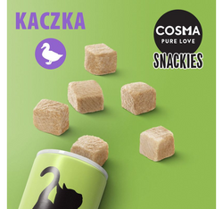 COSMA Snackies Kaczka liofilizowana przysmak kota tuba z kaczką 21g