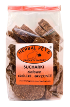 HERBAL PETS Sucharki ziołowe gryzak do ścierania zębów królika kawi gryzoni