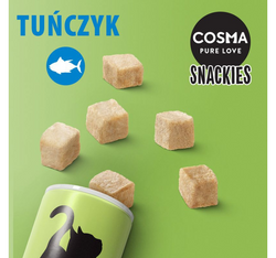 COSMA Snackies Tuńczyk liofilizowany przysmak kota tuba z tuńczykiem 25g