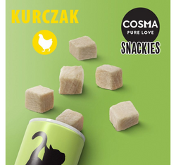 COSMA Snackies Kurczak liofilizowany przysmak kota tuba z kurczakiem  26 g