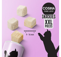 COSMA Original Snackies XXL tuba liofilizowany przysmak kota BIAŁORYB 18 g