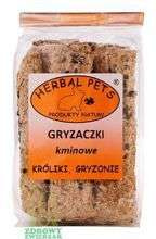 HERBAL PETS gryzaczki kminowe przysmak królika kawii świnki gryzoni 160g