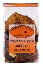 HERBAL PETS Owoce pól i lasów przysmak królika kawii świnki gryzoni 100g