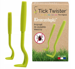 KLESZCZOŁAPKI Tick Twister haczyki do usuwania kleszczy na kleszcze 2 szt.