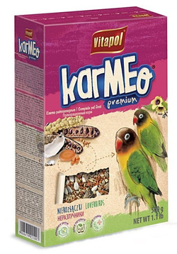 VITAPOL KARMEO Pokarm karma jedzenie papugi nierozłączki nierozłączek 500g