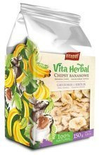 VITA HERBAL Banany suszone przysmak królika kawii świnki gryzoni 150g