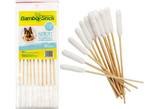 BAMBOOSTICK Patyczki bambusowe do czyszczenia higieny uszu psa L-XL 10 szt.