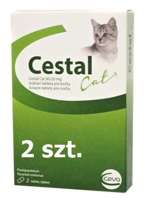 CESTAL Ceva Tabletki na pasożyty robaki skuteczne odrobaczenie kota 2 szt.