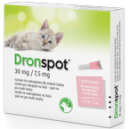 DRONSPOT krople spot on na robaki pasożyty odrobaczenie kota 0,5-2,5kg