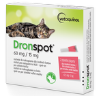 DRONSPOT krople spot on na robaki pasożyty odrobaczenie kota 2,5-5kg