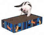 Drapak tekturowy karton zabawka gra dla kota z piłkami 45 cm