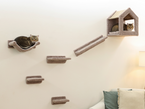 KERBL Monte Baldo Budka domek legowisko półka drapak na ścianę dla kota 6el