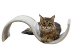 KERBL Wave Fala drapak sizalowy legowisko kota kotów leżący beżowy 51 cm