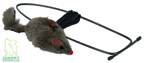 TRIXIE Mysz na gumie zabawka myszka dla kota do zawieszenia na drzwi