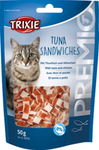 TRIXIE Tuna Sandwiches Tuńczyk mintaj drób 83% mięso przysmak kota