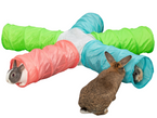 TRIXIE Tunel duży 5 wejść zabawka królika kawii świnki składany 5x47 120cm