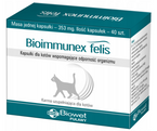 Bioimmunex Felis Biowet Kapsułki wspomagające odporność kota kotów 40 szt.