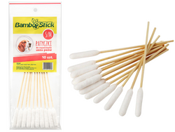 BAMBOOSTICK Patyczki bambusowe do czyszczenia uszu psa kota królika S-M 10