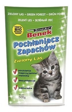 BENEK Neutralizator Zielony Las pochłaniacz zapachów do kuwety kota 