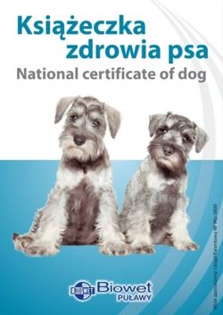 BIOWET Książeczka zdrowia psa książka weterynaryjna psów międzynarodowa