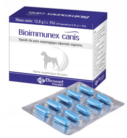 Bioimmunex Canis Biowet Kapsułki dla psa wspomagające odporność psów 10 szt