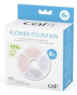 CATIT FLOWER 3L Filtr do fontanny poidła węgiel aktywny filtry 6 szt.