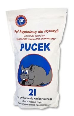 CERTECH PUCEK Piasek pył kąpielowy dla szynszyli chomika gryzoni 2L 1,8kg