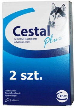 CESTAL Plus Tabletki na pasożyty robaki skuteczne odrobaczenie psa 2 szt.