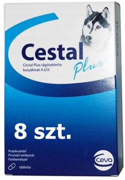 CESTAL Plus Tabletki na pasożyty robaki skuteczne odrobaczenie psa 8 szt.