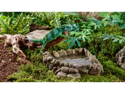 EXO TERRA Miska narożna na wodę do terrarium gadów płazów jaszczurki 13cm M