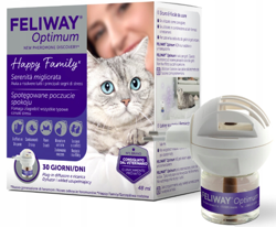 FELIWAY OPTIMUM komplet dyfuzor + wkład 48 ml feromony kota na uspokojenie