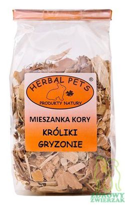 HERBAL PETS Mieszanka kory kora gryzoni królika kawii świnki szynszyli 75g