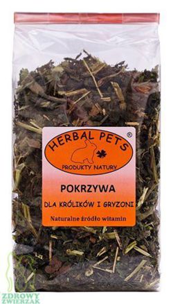 HERBAL PETS pokrzywa zioła królika kawii świnki szynszyli gryzoni 70g