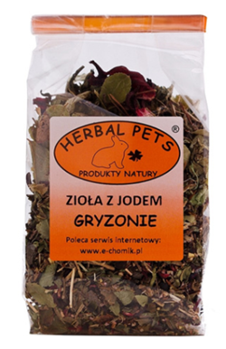 HERBAL PETS zioła z jodem dla królika kawii świnki szynszyli gryzoni 50g