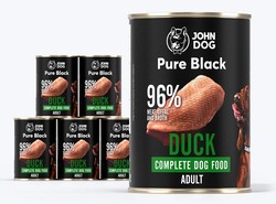 JOHN DOG Pure KACZKA 96% mięso kaczki karma mokra puszka dla psa 400g