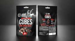 JOHN DOG Soft Cubes Wołowina 95% mięsa przysmak smakołyk psa treserki 120g