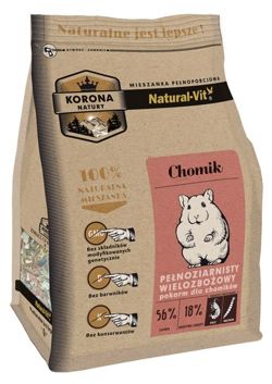 NATURAL VIT Korona Natury pokarm karma jedzenie dla chomika z larwami 750g