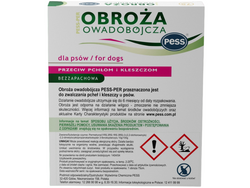 PESS - PER Obroża owadobójcza na pchły kleszcze dla psa bezzapachowa 75cm