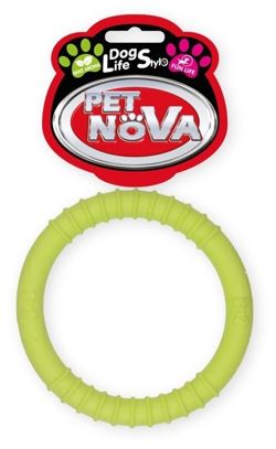 Ringo zabawka psa kauczukowa Pet Nova 9,5 cm zielone