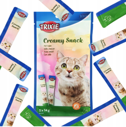 TRIXIE Creamy Snack kremowy pasztet pasta z kurczakiem przysmak kota 5 szt.