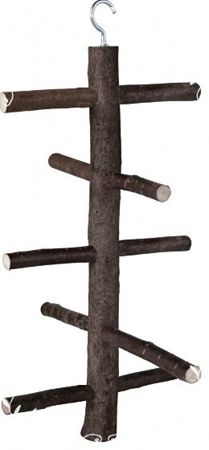 TRIXIE Huśtawka drabinka drewniana zabawka dla ptaków papugi falistej 27 cm