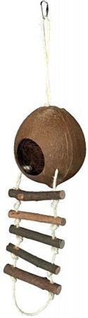 TRIXIE Huśtawka zabawka kokos orzech kokosowy domek chomika ptaków papugi