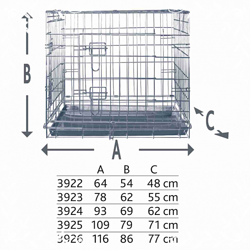 TRIXIE Klatka kennel wystawowa kojec transporter buda dla psa kota 64cm