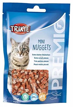 TRIXIE Mini Nuggets Tuńczyk kurczak 84% mięso z kocimiętką przysmak kota