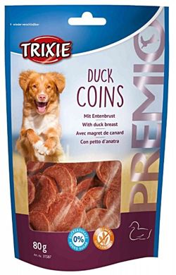 TRIXIE Premio Duck Coins Kaczka 86% mięso kaczki przysmak smakołyk psa 80g