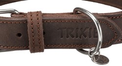 TRIXIE Rustic Obroża psa skórzana z naturalnej skóry brązowa 34–40cm/3cm SM