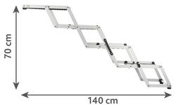 TRIXIE Schody lekkie składane rampa pomost mostek dla psa do samochodu auta